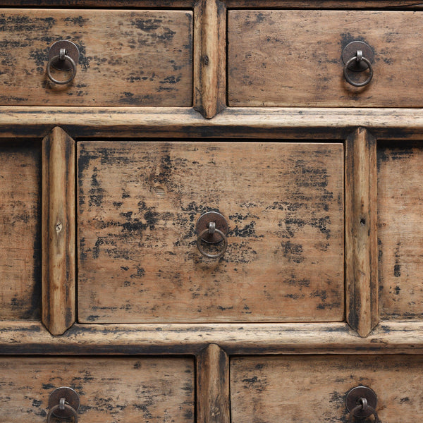 Elm Chest Of Drawers From Gansu - Late 19thC