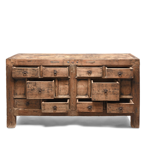 Elm Chest Of Drawers From Gansu - Late 19thC