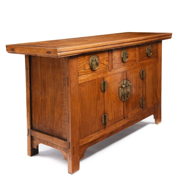 Elm Chinese Sideboard From Peking - Late 19thC