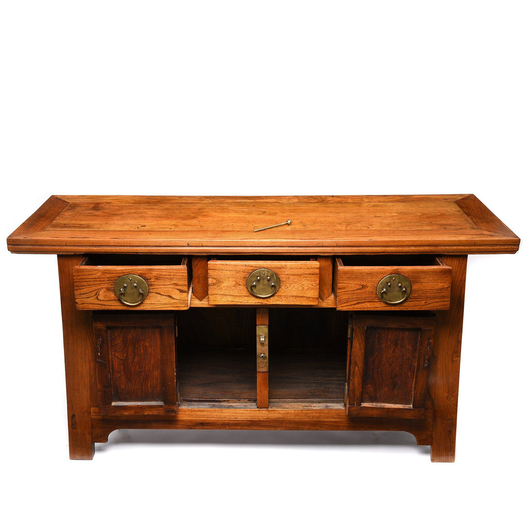Antique Elm Chinese Sideboard From Peking - Late 19thC | Indigo Antiques