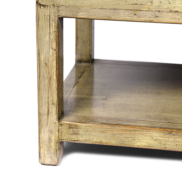 Grey Lacquer Side Cabinet Made From Reclaimed Pine