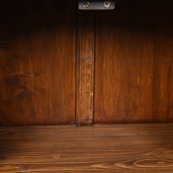 Grey Lacquer Side Cabinet Made From Reclaimed Pine