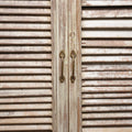 Indian Reclaimed Wood Louvred 2 Door Sideboard