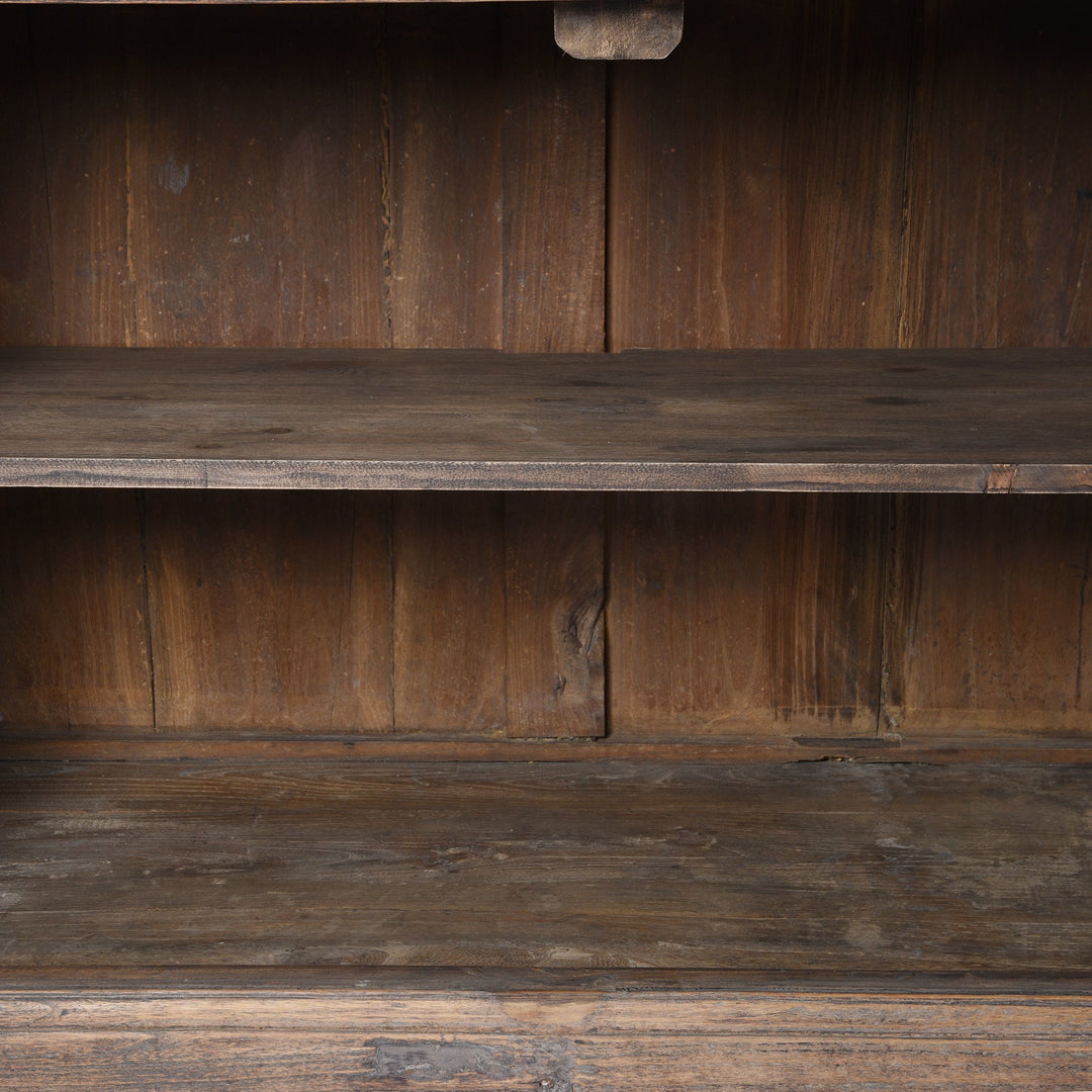 Antique Iron Bound Elm 4 Door Long Sideboard From Mongolia - 19thC | Indigo Antiques