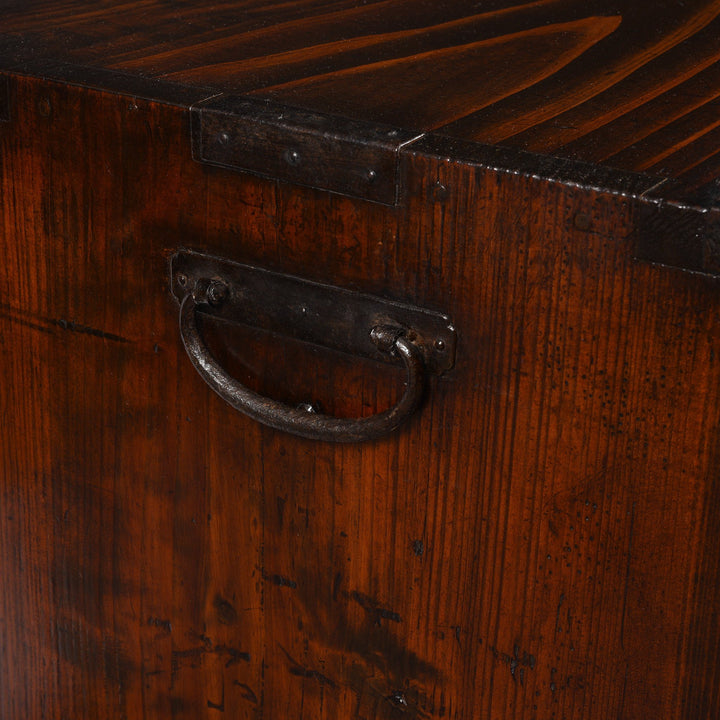 Handle Detail Of Japanese Isho-Dansu - Meiji Period | Indigo Antiques
