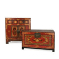 Mongolian Cabinet With Original Painting - 18thC