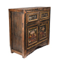 Mongolian Cabinet With Original Painting - 19thC