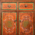 Mongolian Painted 2 Door Cabinet - 19thC
