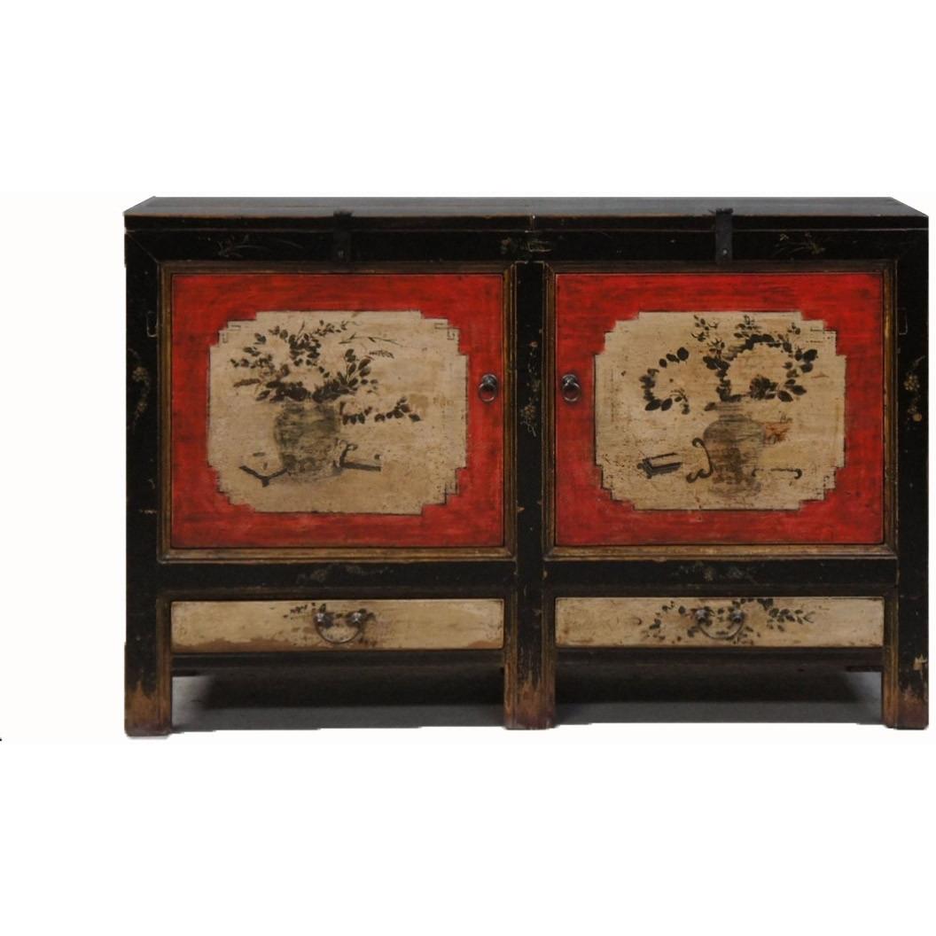 Mongolian Painted Sideboard Circa 1930 | Indigo Oriental Antiques