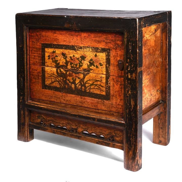 Mongolian Sideboard With Original Painting - 19thC | Indigo Antiques