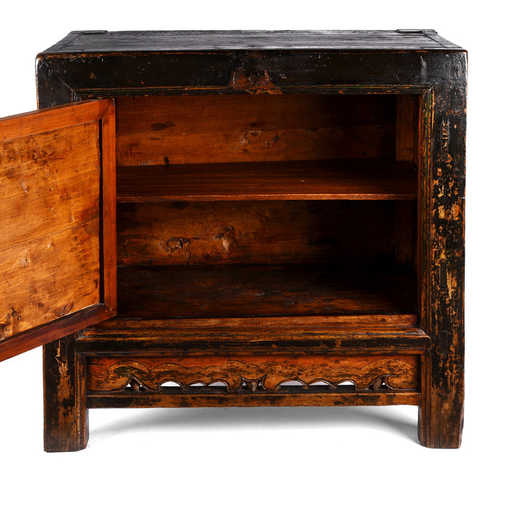 Interior of Mongolian Sideboard With Original Painting - 19thC | Indigo Antiques