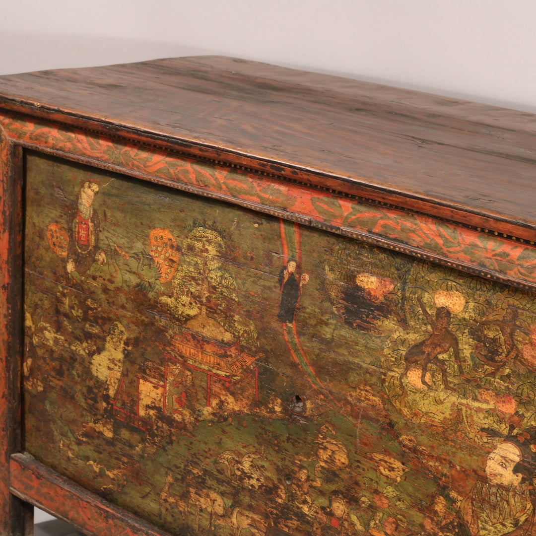 Original Painted Lectern From Tibet | Indigo Oriental Antiques