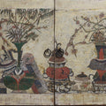 Painted 4 Door Mongolian Sideboard - 19thC