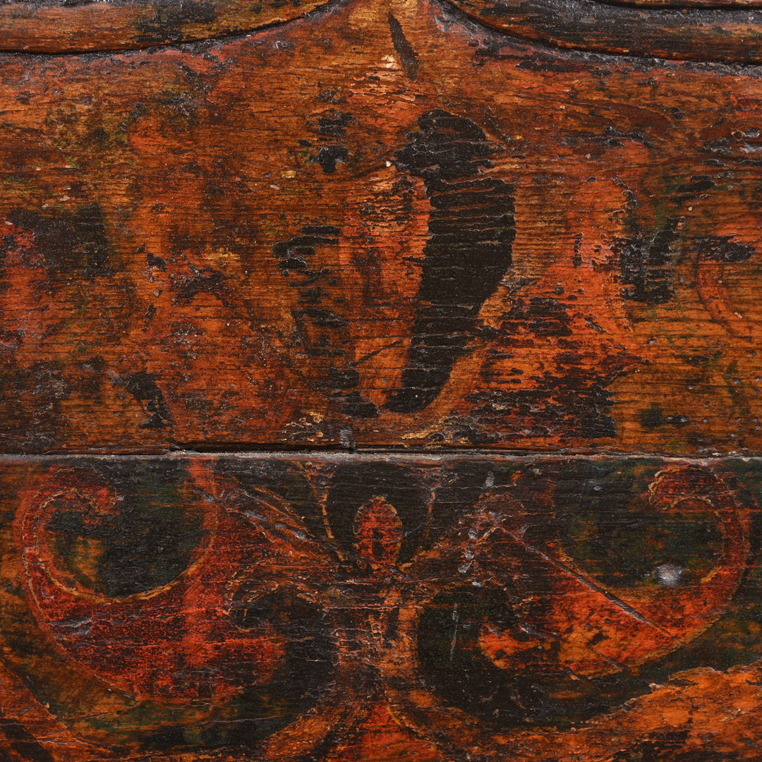 Painted 'Pegam' Altar Cabinet From Tibet - 18thC