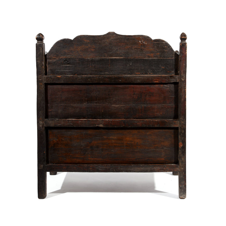 Painted 'Pegam' Altar Cabinet From Tibet - 18thC