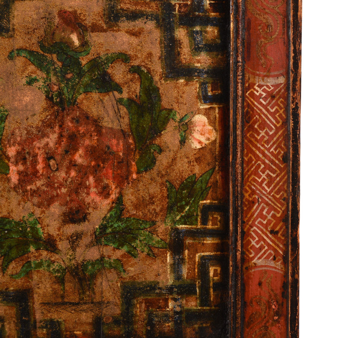 Painted Altar Cabinet From Tibet - 19thC | Indigo Oriental Antiques