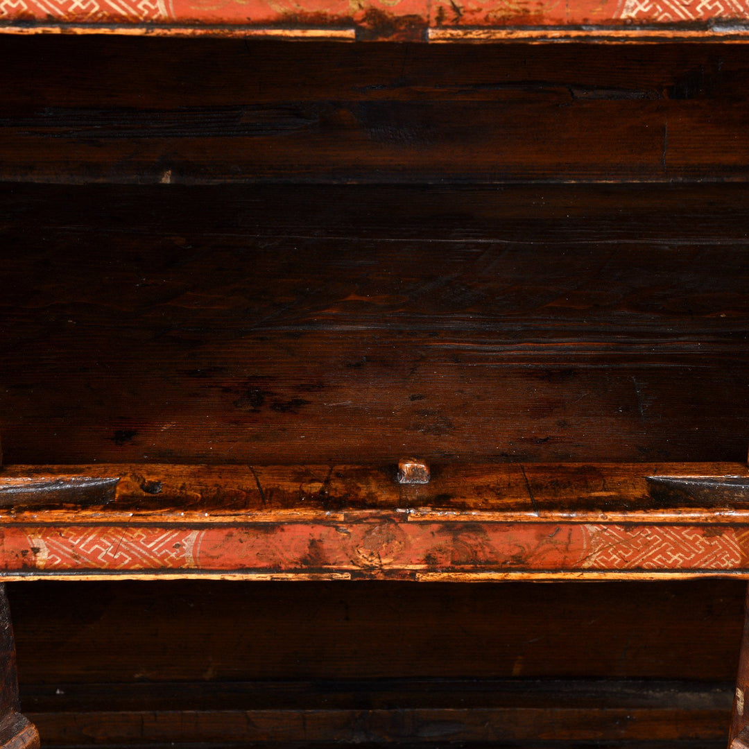 Painted Altar Cabinet From Tibet - 19thC | Indigo Oriental Antiques