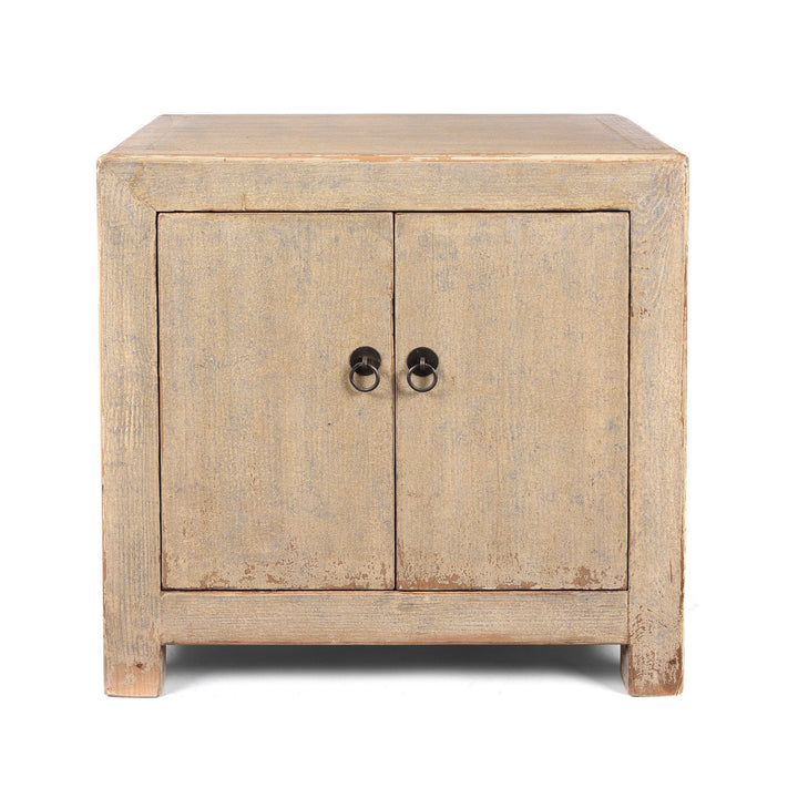 Painted Chinese Side Cabinet Made From Reclaimed Pine | Indigo Antiques
