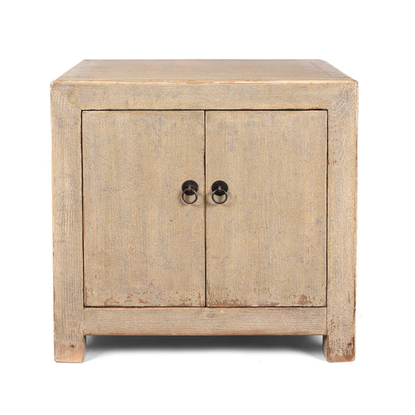 Painted Chinese Side Cabinet Made From Reclaimed Pine