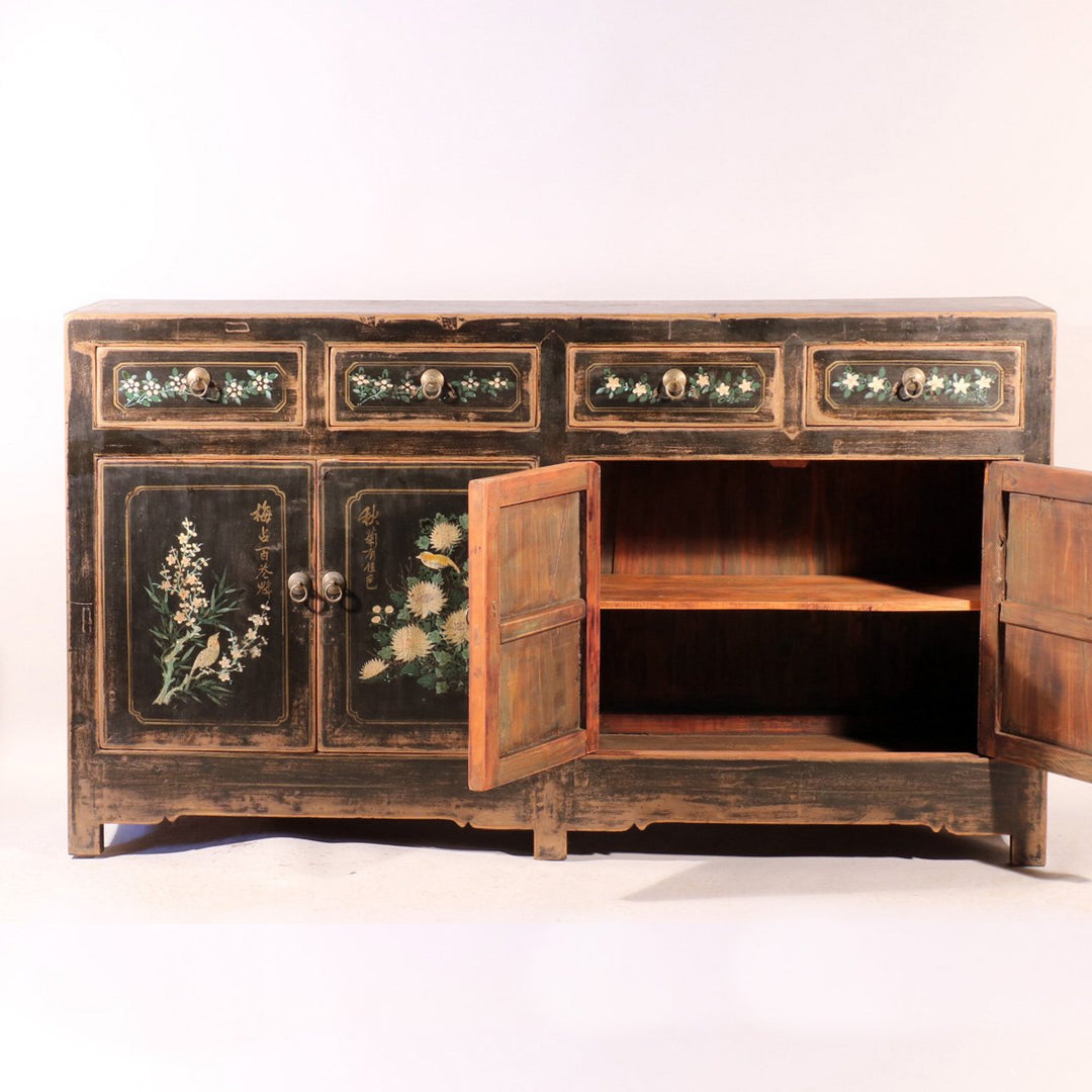 Painted Elm Sideboard From Mongolia 19thC | Indigo Oriental Antiques