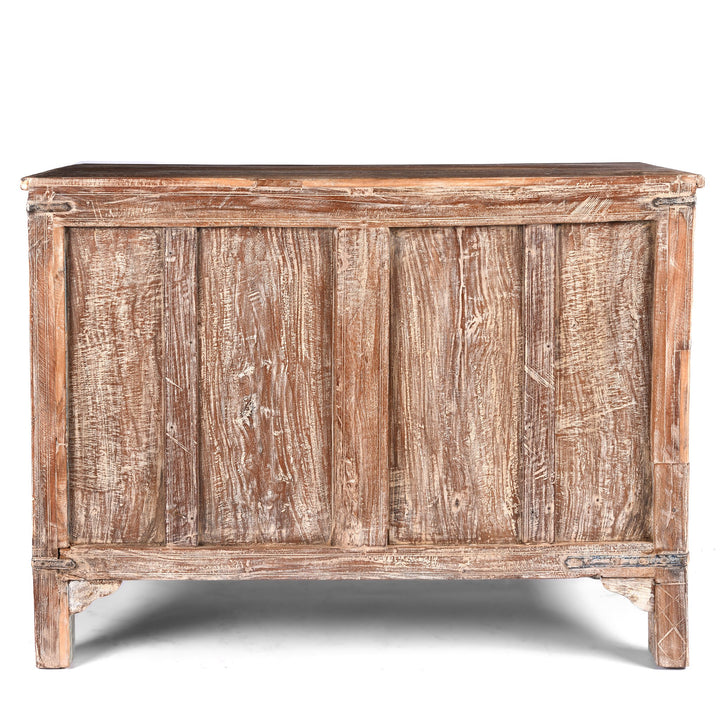 Carved Painted Teak Dowry Chest - Damchiya From Kutch | Indigo Antiques