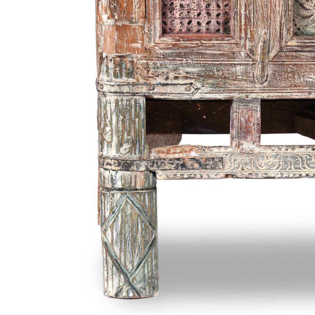 Carved Teak Dowry Chest - Damchiya From Kutch, Gujarat | Indigo Antiques