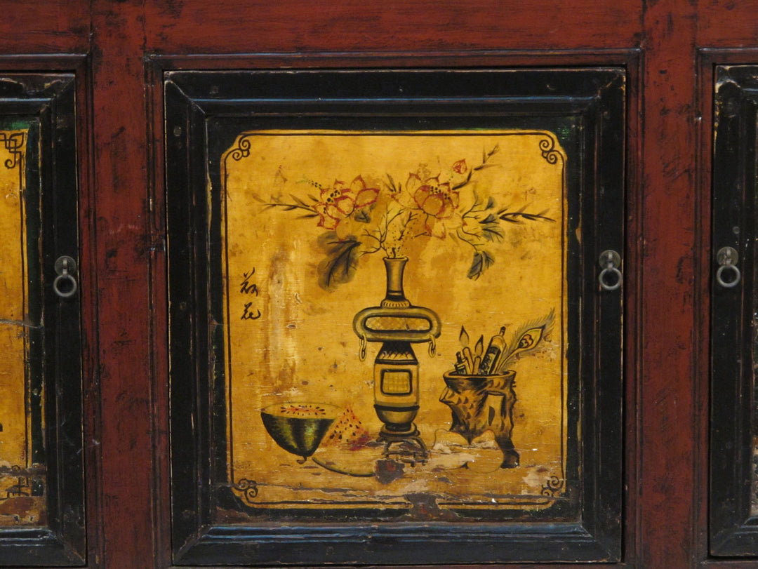 Painted Sideboard From Mongolia - 19thC | Indigo Oriental Antiques