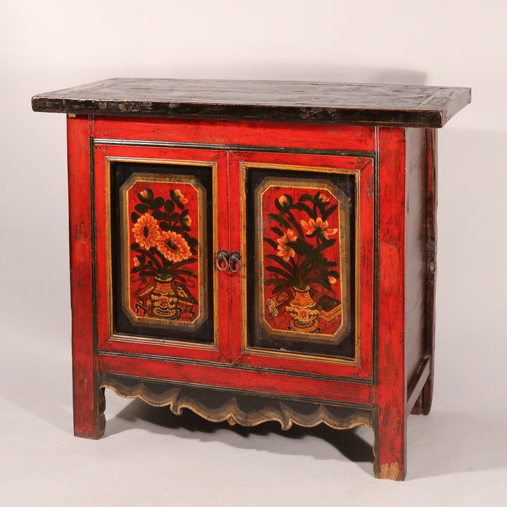 Painted Sideboard From Mongolia - Ca 1920 | Indigo Oriental Antiques