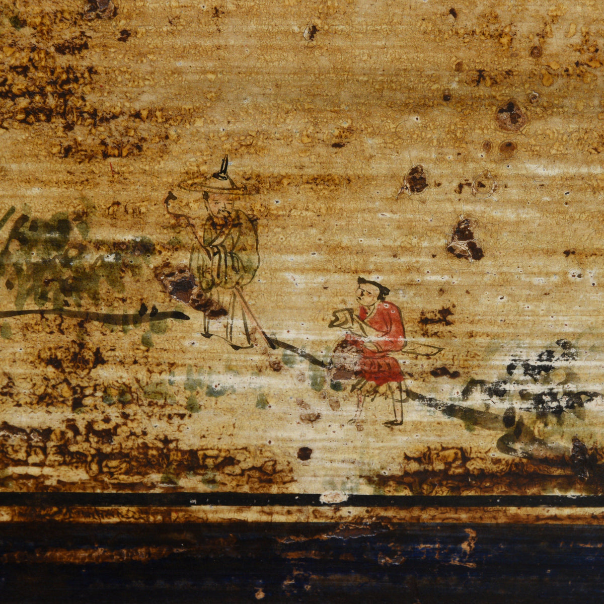 Antique Chinese Red Painted Sideboard From Qinghai Province - 19thC | Indigo Antiques