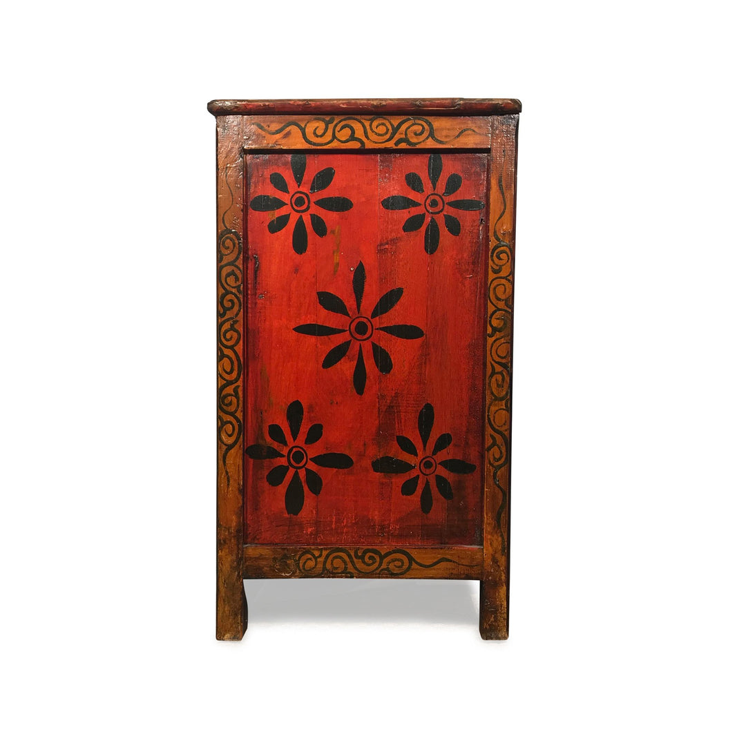 Reproduction Painted Altar Cabinet From Tibet - 126 x 46 x 83 (wxdxh cms) - C1526