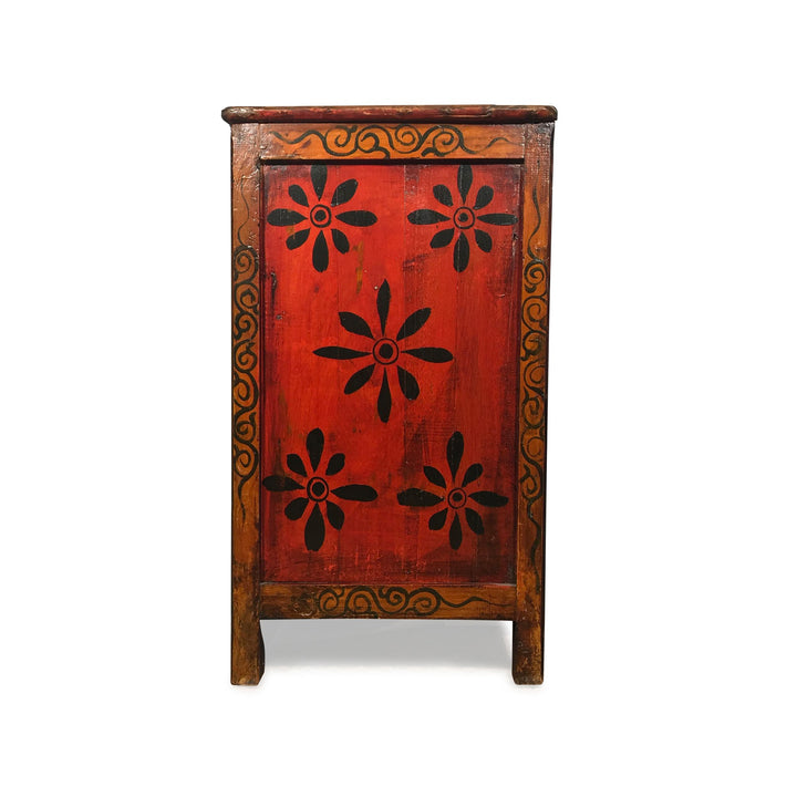 Reproduction Painted Altar Cabinet From Tibet - 126 x 46 x 83 (wxdxh cms) - C1526