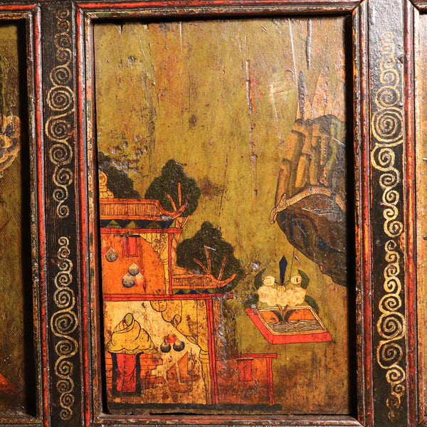 Painted Tibetan Cabinet - 19thC