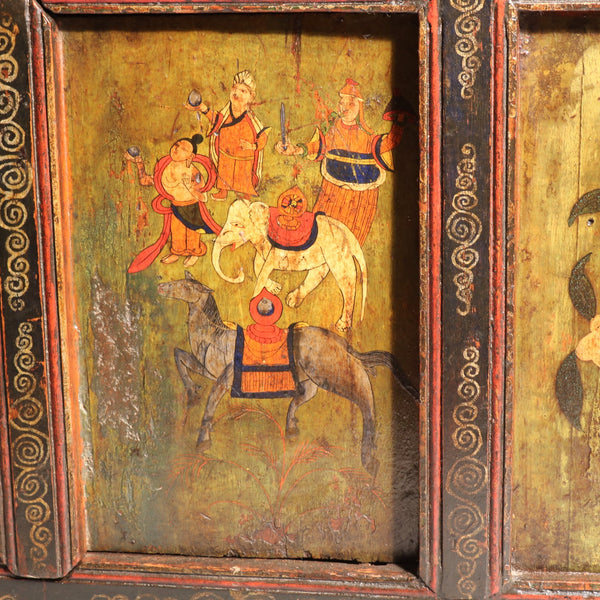 Painted Tibetan Cabinet - 19thC