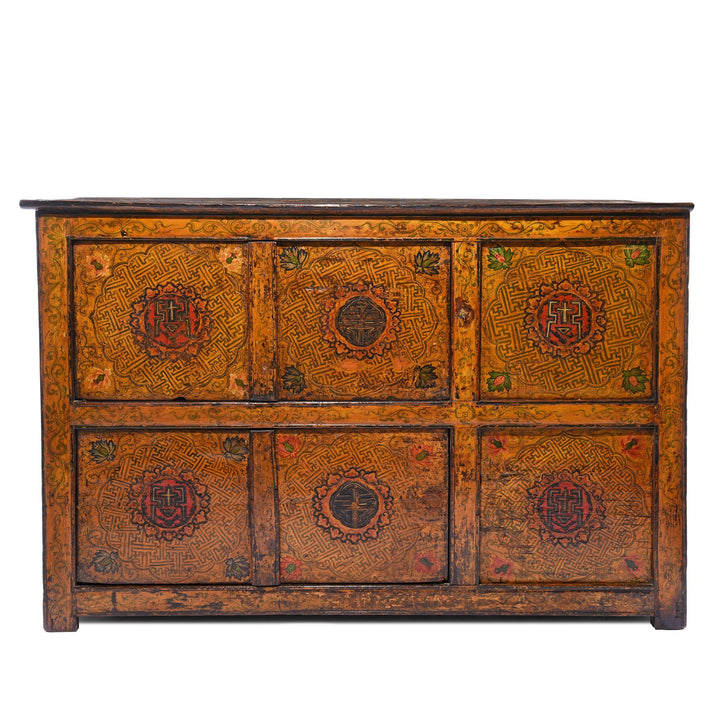 Painted Tibetan Cabinet From Lhasa - 19thC | Indigo Antiques