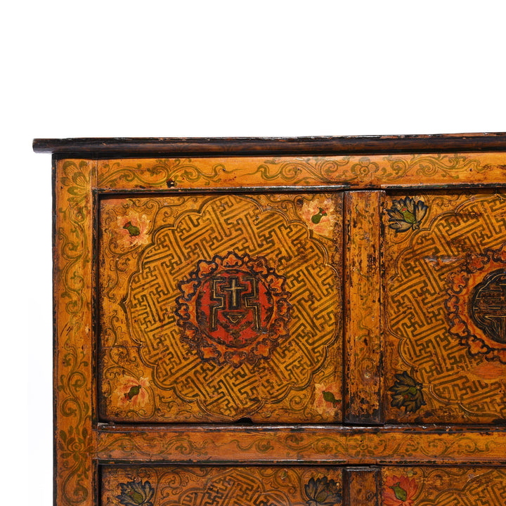 Painted Tibetan Cabinet From Lhasa - 19thC | Indigo Antiques