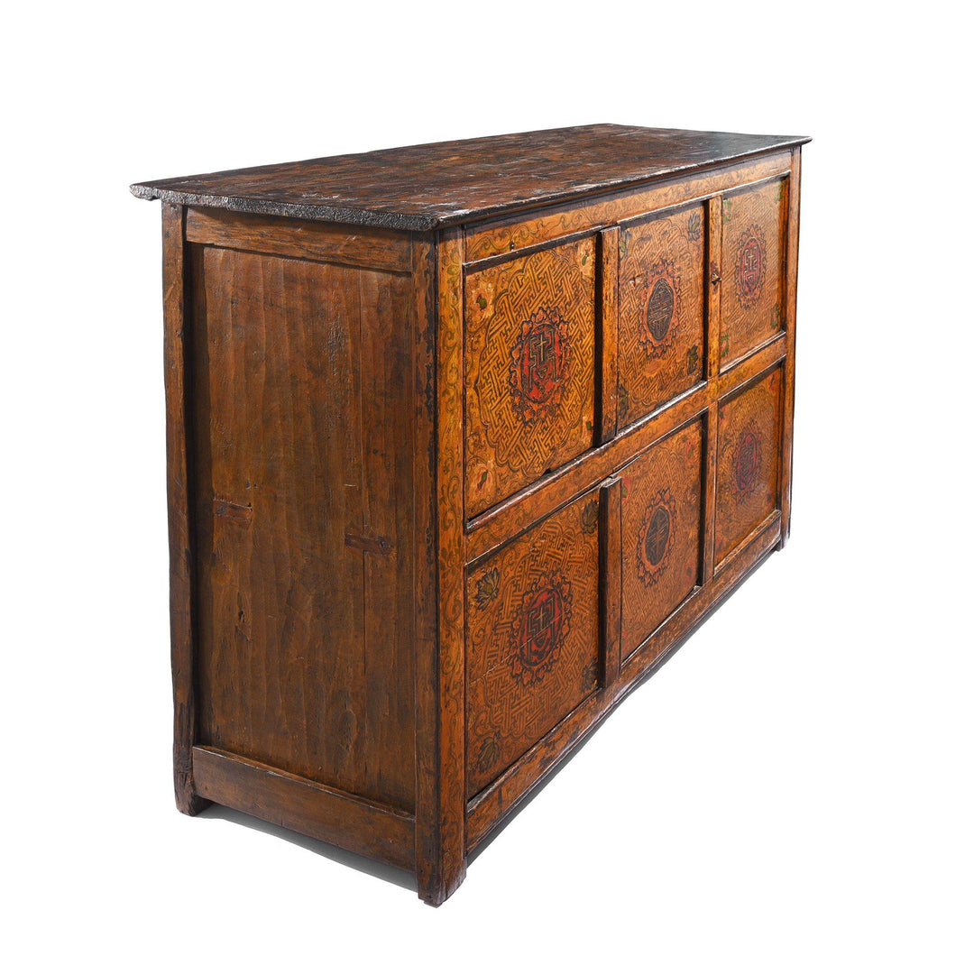Painted Tibetan Cabinet From Lhasa - 19thC | Indigo Antiques