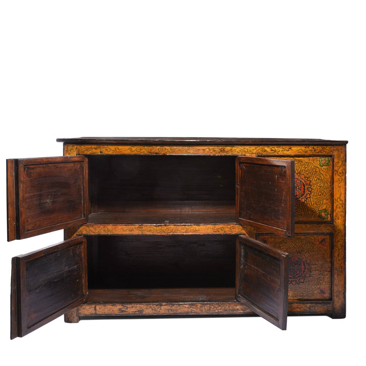 Painted Tibetan Cabinet From Lhasa - 19thC | Indigo Antiques