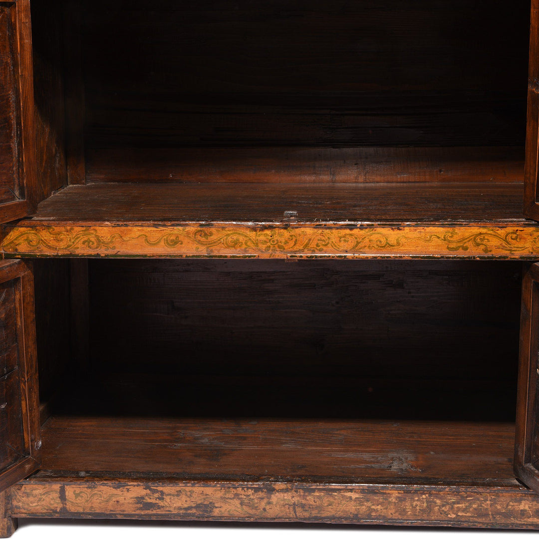 Painted Tibetan Cabinet From Lhasa - 19thC | Indigo Antiques