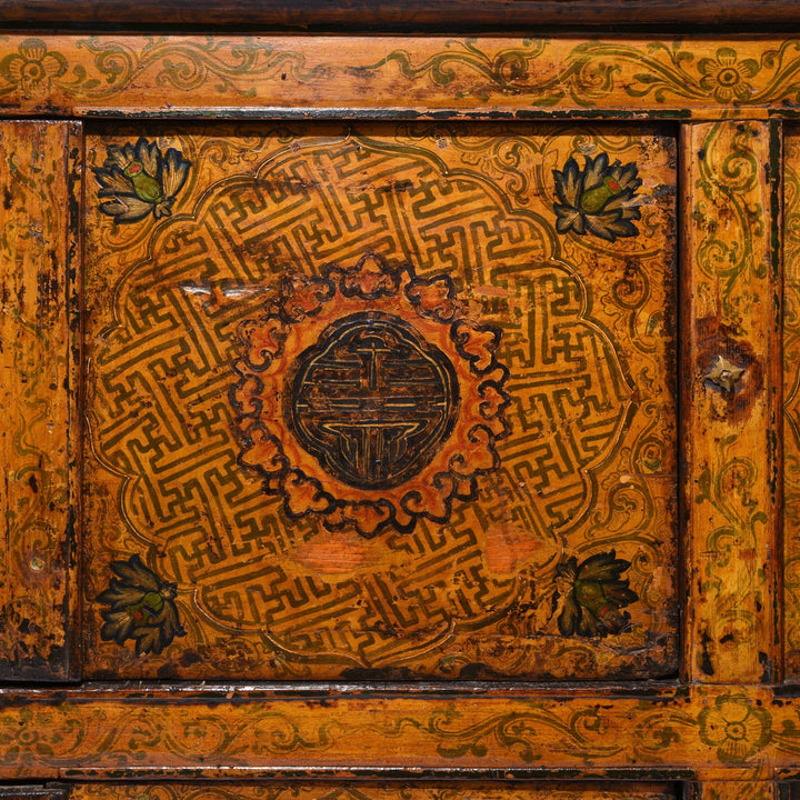 Painted Tibetan Cabinet From Lhasa - 19thC | Indigo Antiques