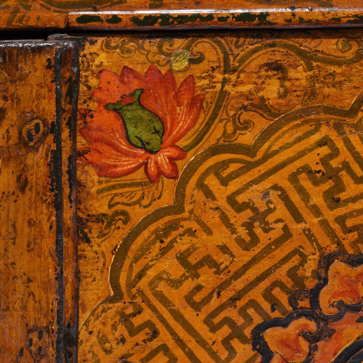 Painted Tibetan Cabinet From Lhasa - 19thC | Indigo Antiques