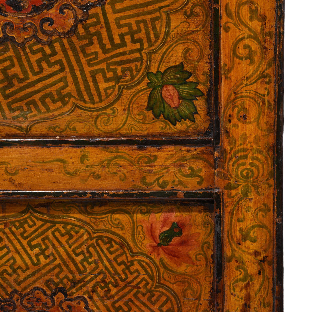 Painted Tibetan Cabinet From Lhasa - 19thC | Indigo Antiques