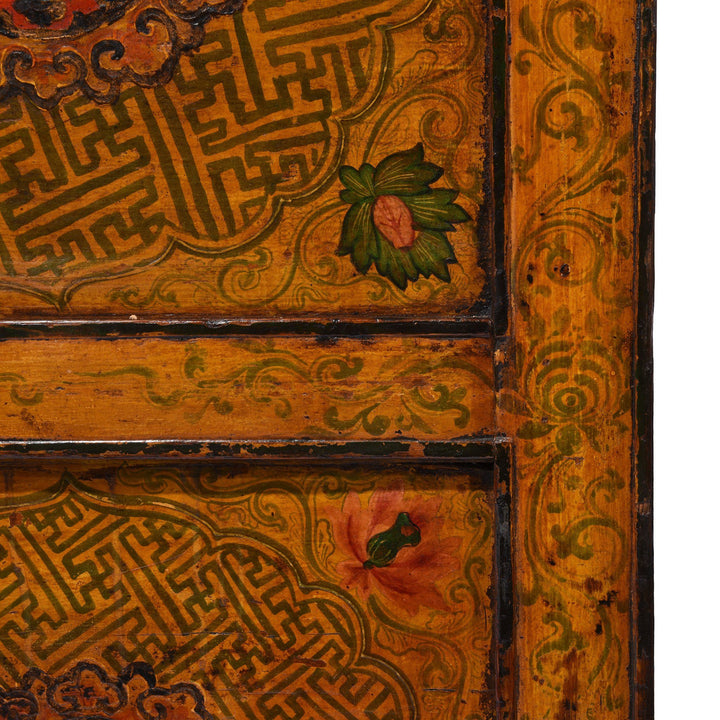 Painted Tibetan Cabinet From Lhasa - 19thC | Indigo Antiques
