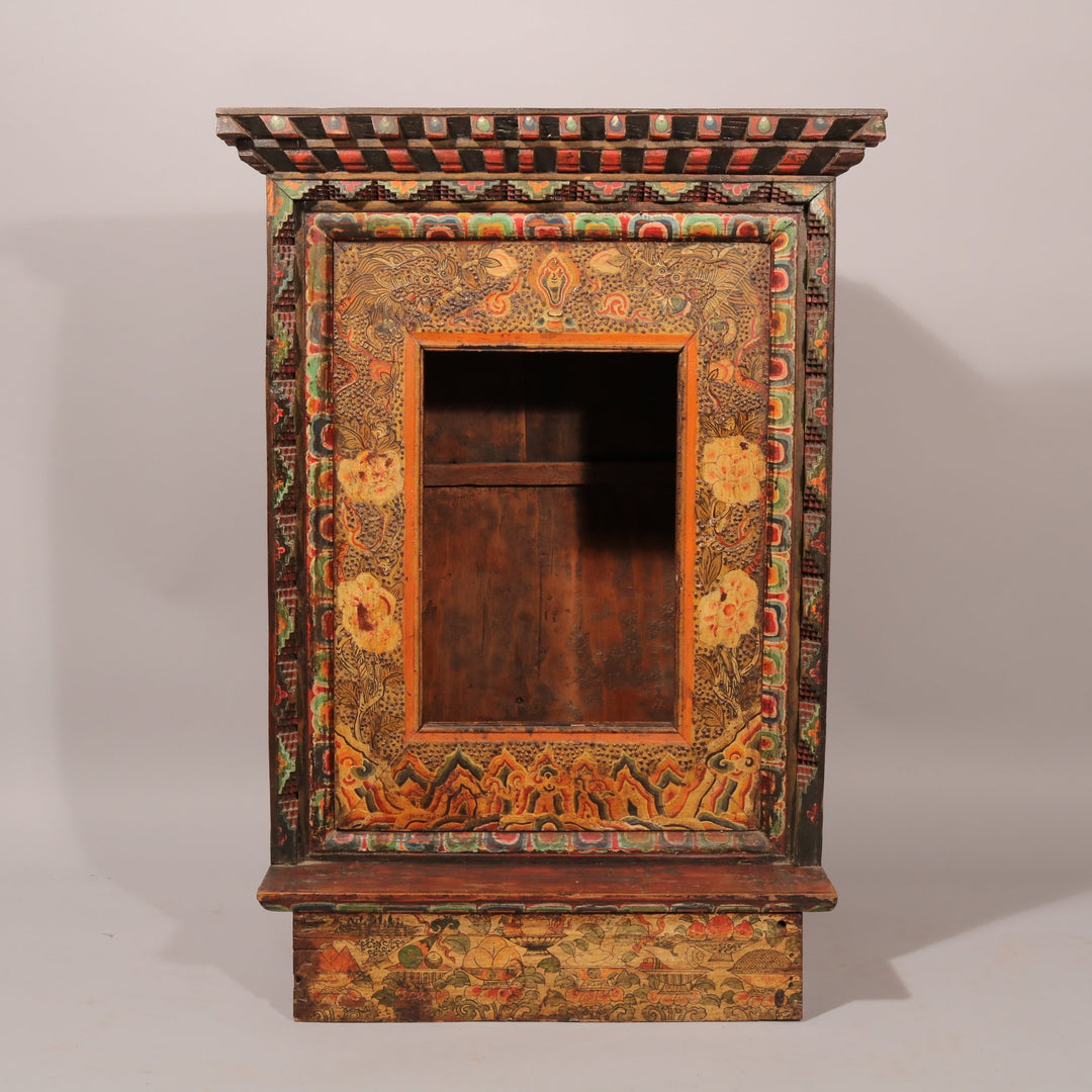 Painted Tibetan Reliquary - 19thC | Indigo Oriental Antiques