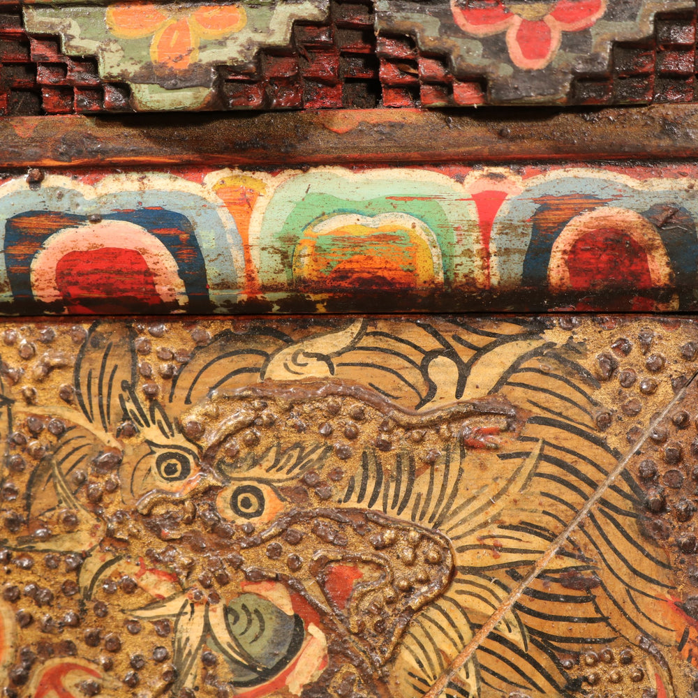 Painted Tibetan Reliquary - 19thC | Indigo Oriental Antiques