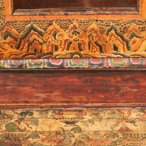 Painted Tibetan Reliquary - 19thC