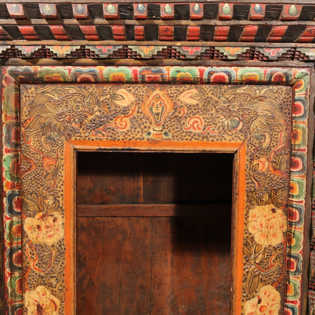 Painted Tibetan Reliquary - 19thC | Indigo Oriental Antiques