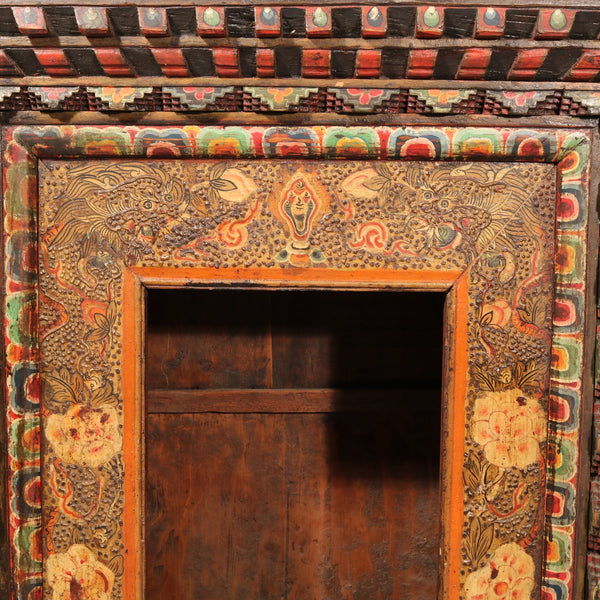 Painted Tibetan Reliquary - 19thC