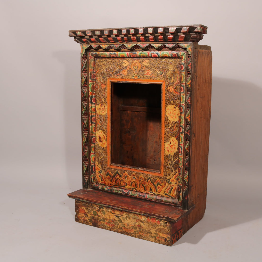 Painted Tibetan Reliquary - 19thC | Indigo Oriental Antiques