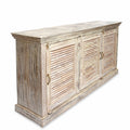 Reclaimed Painted 3 Door Louvre Sideboard From India