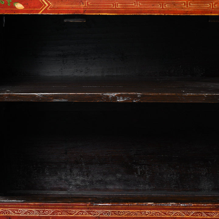 Red Lacquer Chinese Sideboard From Dongbei - Ca 1920 | Indigo Antiques